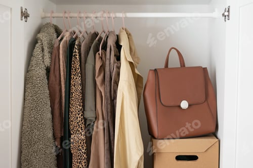 Preview: Clothing and Bag Inside Closet