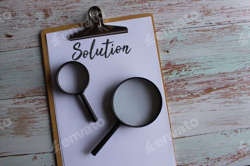 Preview: Magnifying glasses and text SOLUTION.