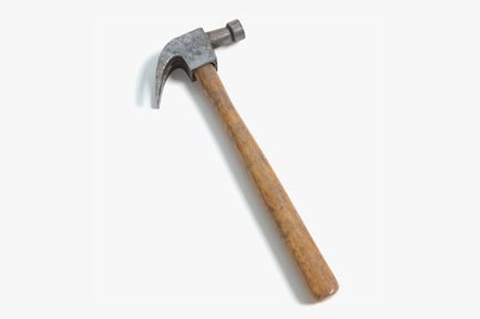 Preview: Worn Claw Hammer, Wood Handle