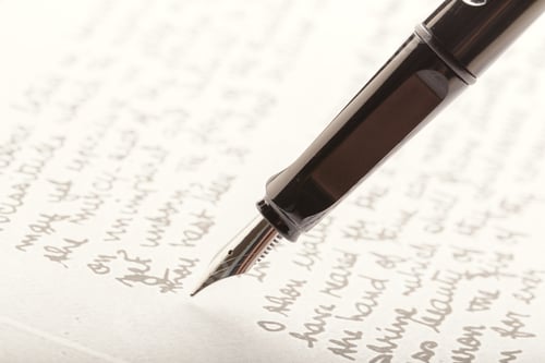 Preview: Fountain Pen on Written Page