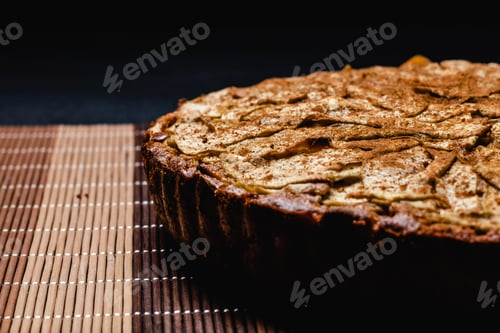 Preview: Sweet homemade apple cake with cinnamon