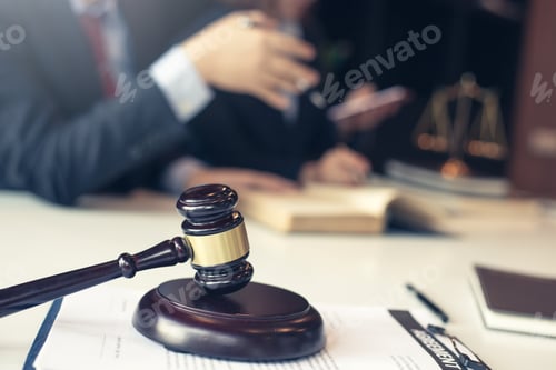 Preview: Businessman and lawyer discuss the contract document. Treaty of the law. Sign a contract business.