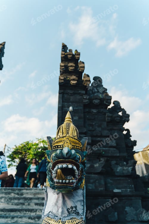 Preview: Hindu god in a sculpture in Indonesia