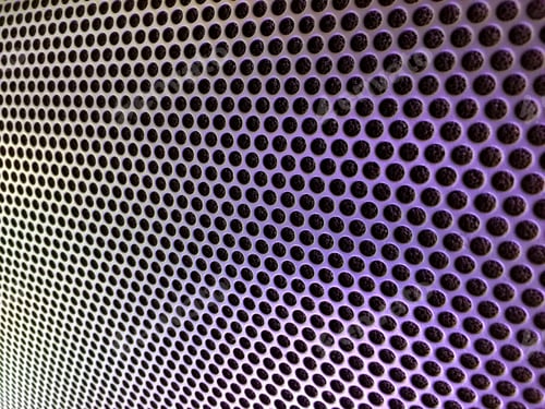 Preview: Perforated Metal Cover of Audio Speaker