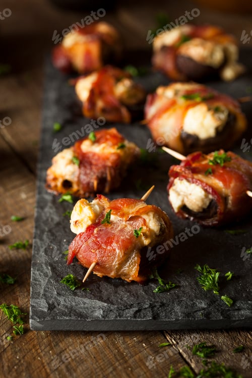 Preview: Homemade Bacon Wrapped Mushrooms