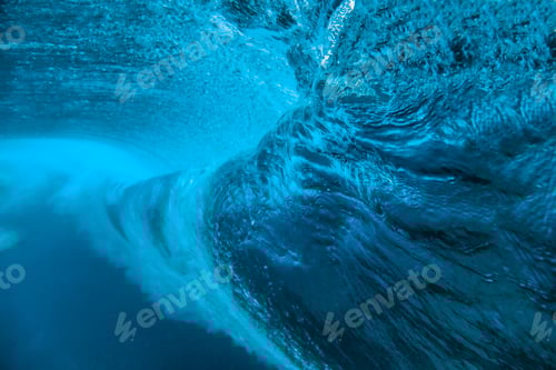 Preview: Ocean Wave Underwater View in Turquoise Water