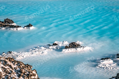 Preview: Photo of blue lagoon water on Iceland Grindavik