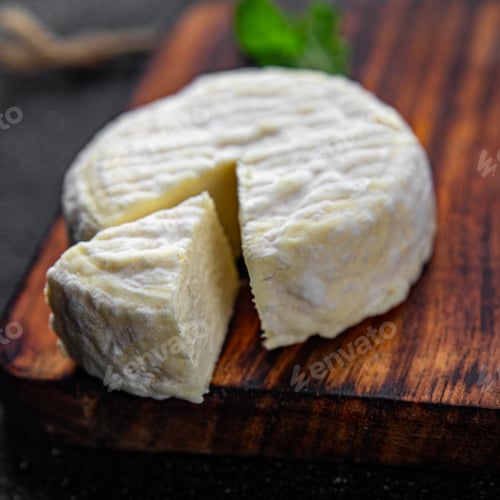 Preview: soft cheese cow milk, goat or sheep cheese natural fresh appetizer meal food snack on the table