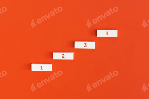 Preview: Ladder career path for business growth success process concept.