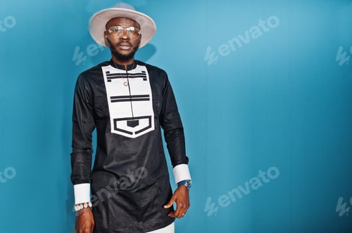 Preview: Portrait of stylish black african american man