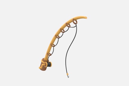 Preview: Fishing Rod 3D Illustration