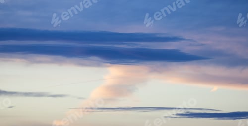 Preview: View of Cloudscape during a colorful sunset or sunrise