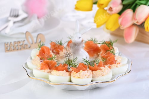Preview: Stuffed eggs Easter appetizer