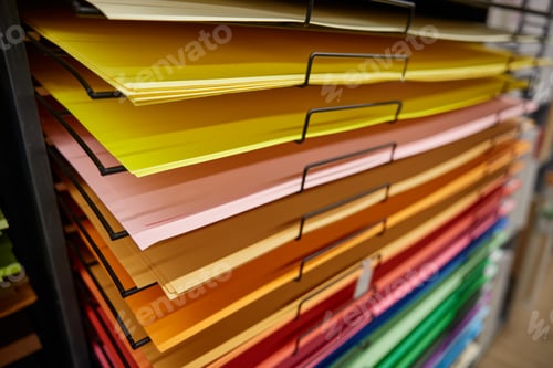 Preview: Craft colorful paper rack for sale in stationery store