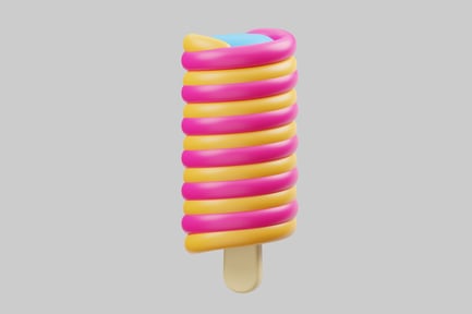 Aperçu: Bar à crème glacée tourbillonnant pop