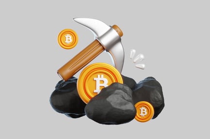 Preview: Bitcoin mining pickaxe asset