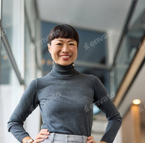 Preview: young business woman having a meeting in the office