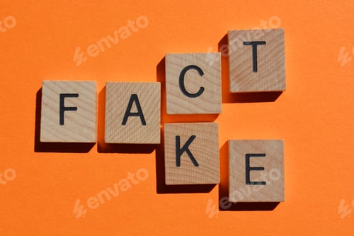Preview: Fact, Fake, wordplay banner headline