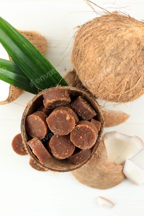 Preview: Top View Coconut Sugar Block