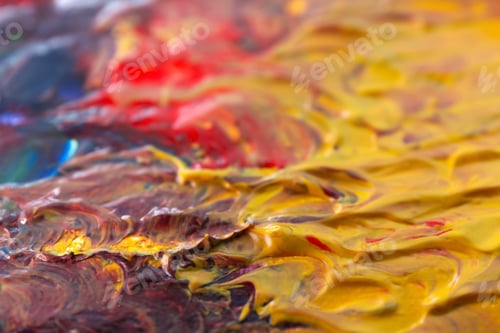 Preview: Abstract colorful artwork as background, closeup view
