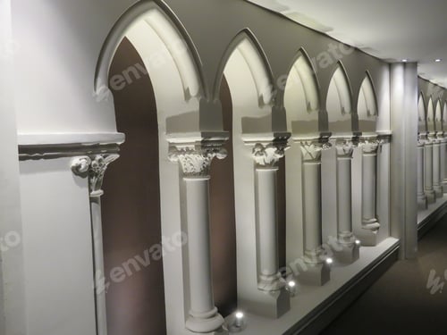 Preview: Hall of an old church in the Netherlands