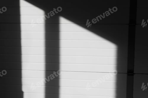 Preview: Shadow from the window on the wall with horizontal lines.