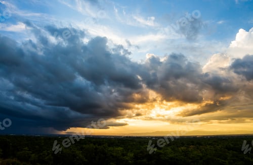 Preview: thunder storm sky Rain clouds