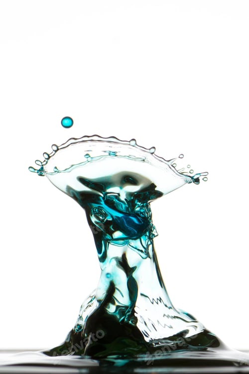 Preview: Splash of mixed color liquid with high speed flash