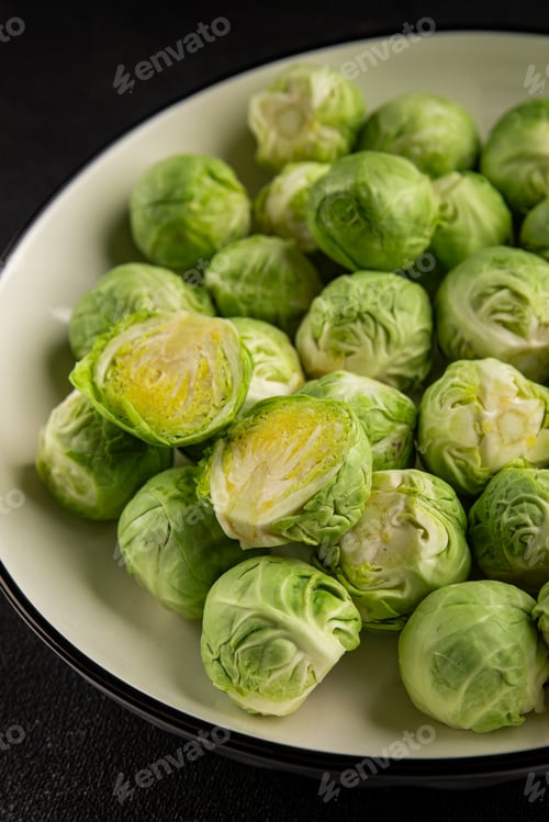 Preview: Brussels sprouts organic vegetable bio cooking tasty snack fresh gourmet food