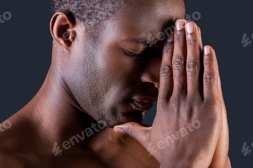 Preview: Praying man.