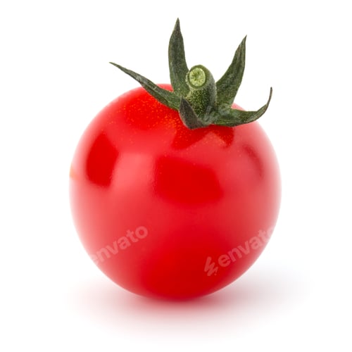 Preview: fresh cherry tomato isolated on white background cutout