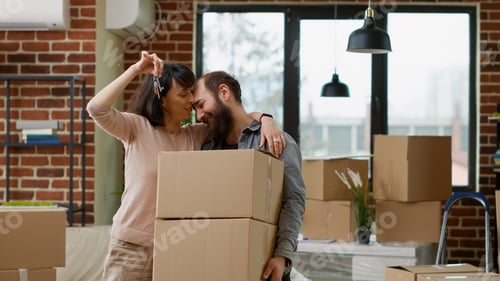 Preview: Husband and wife receiving new household keys after buying first home