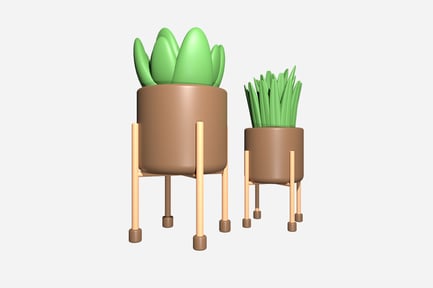 Preview: Indoor Plant 3D Illustration
