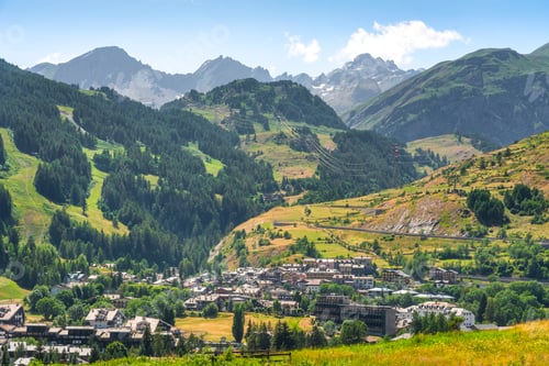 Preview: La Thuile village. Aosta Valley, Italy