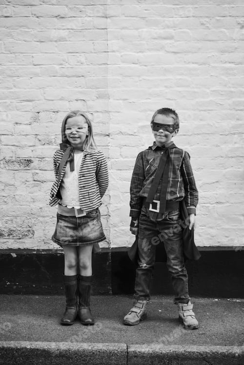 Preview: Superheroes Kids Friends Brave Adorable Concept