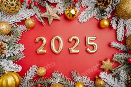 Visualização: Natal e Feliz Novo plano de fundo