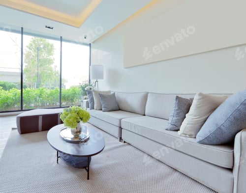 Preview: luxury modern empty room interior design decoration