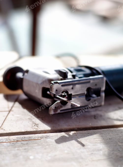 Preview: Close-up of work tool at construction site