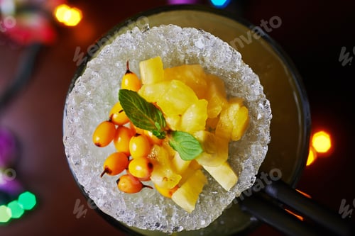 Preview: bright delicious mojito cocktail with the decor.