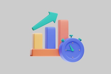 Preview: Growth chart with clock business