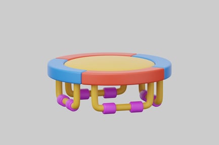 Preview: Kids trampoline colorful playground equipment