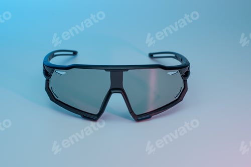 Preview: Sport glasses on neon background