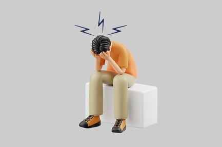 Preview: Stressed seated figure