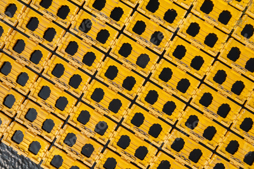 Preview: Aerial View of Solar Panel Array on Water