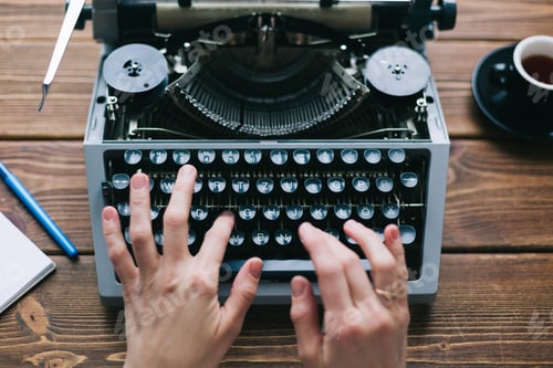 Preview: Crop person using typewriter