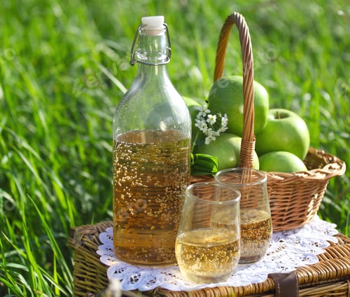 Preview: Apple drink outdoors