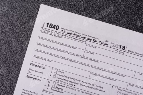 Preview: Fill out US tax form 1040 for verification and refund