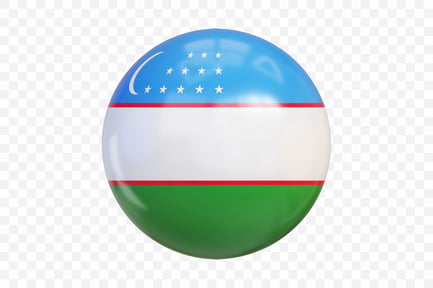 Preview: 3D Uzbekistan Flag