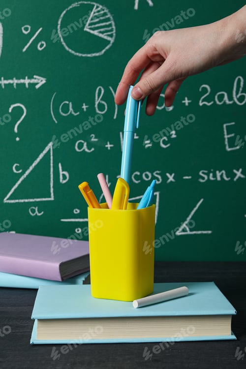 Preview: Concept of school and education with blackboard