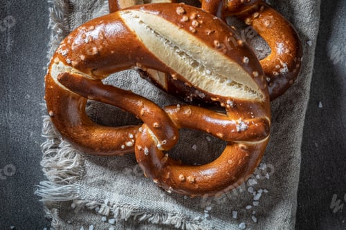 Preview: Crispy and hot pretzels as a snack for beer.
